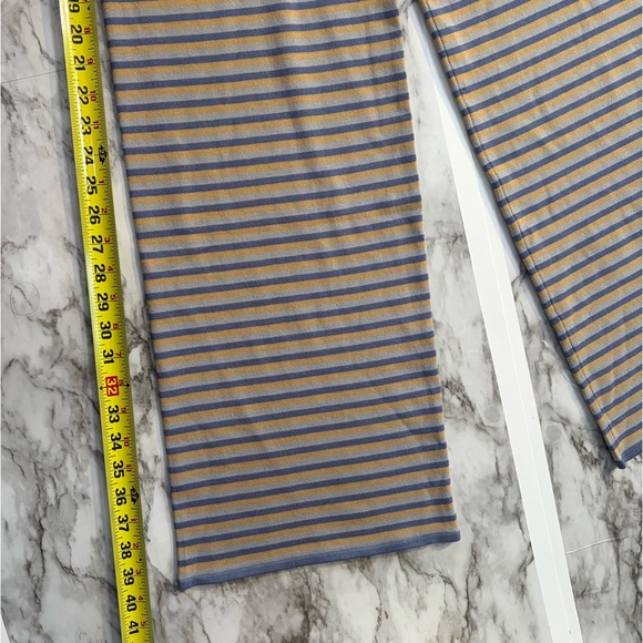 Set of hooded top and pants striped pajamas - Picture 6 of 11